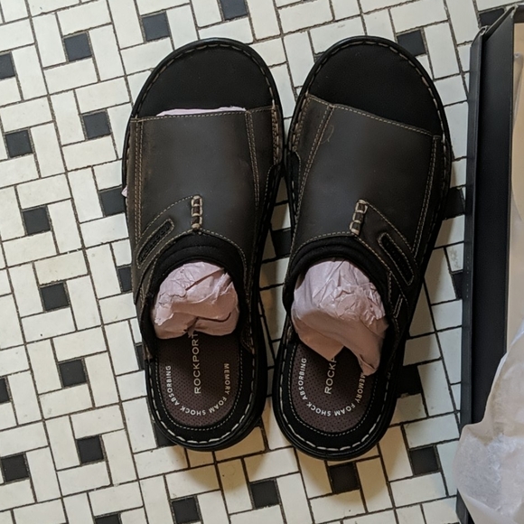 rockport men's darwyn slide 2 sandal